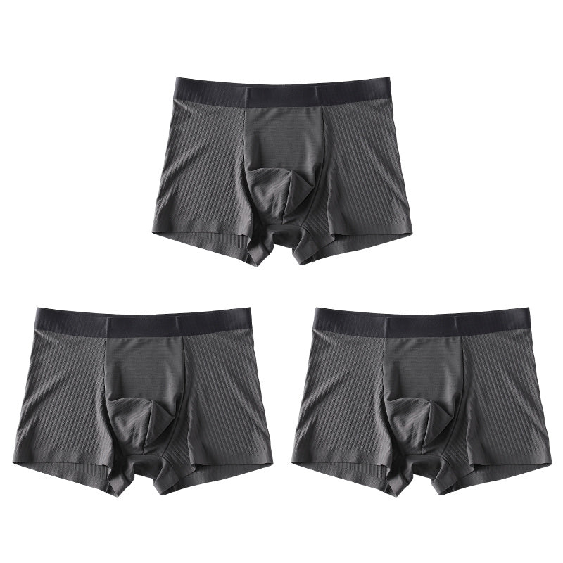 Men's Ice Silk Seamless Boxer Pants