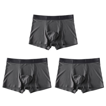 Men's Ice Silk Seamless Boxer Pants
