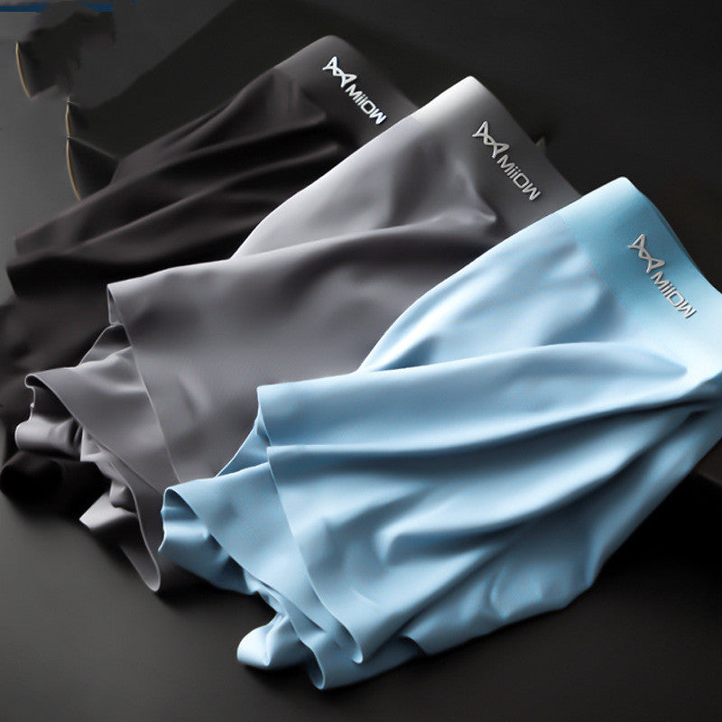 Male Modal Ice Silk No Trace Four Corners Large Size Antibacterial