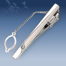 Metal Tie Clip Men's Suit Chain Simple Pattern Business Elegant Diamond Tie Clip
