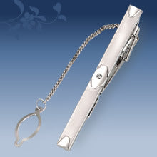 Metal Tie Clip Men's Suit Chain Simple Pattern Business Elegant Diamond Tie Clip