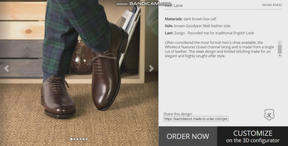 Dress shoes  Whole Cut  Model #5652
