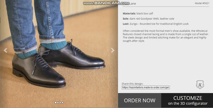Dress Shoes Whole Cut Model #5021